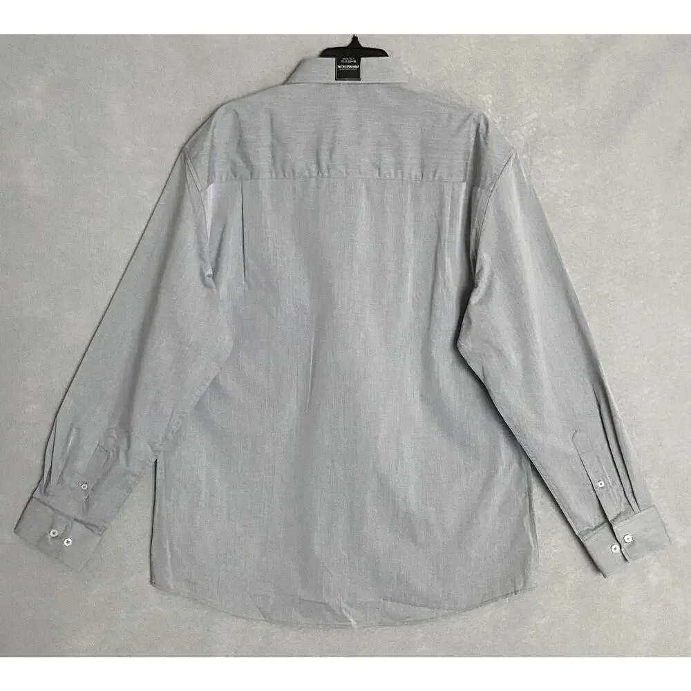 Nick Graham Men's 15.5 32/33 Modern Fit Dress Shirt Grey NEW - Picture 5 of 11
